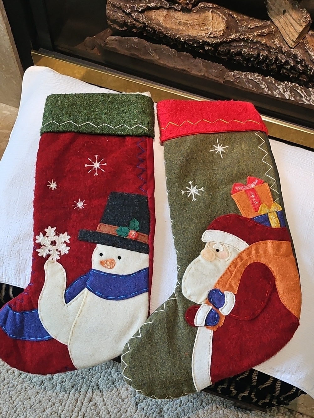 2 Russ Christmas Stocking Excellent Condition